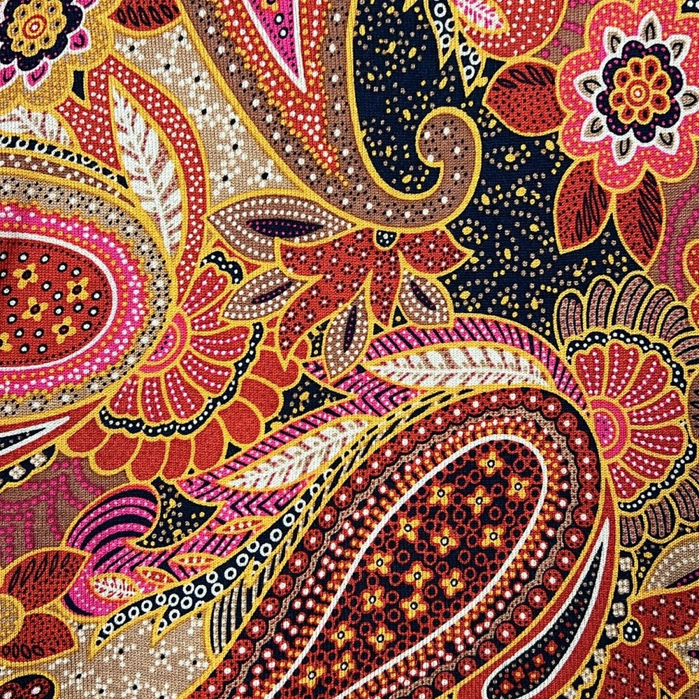 Jones New York Women's Paisley Top - Red and Gold PM - Picture 3 of 6